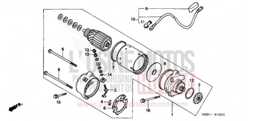 MOTEUR DE DEMARRAGE CA125X de 1999
